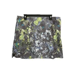 Lady Hagen Floral Print Skort 12 NWT Performance Golfing Walking Casual City